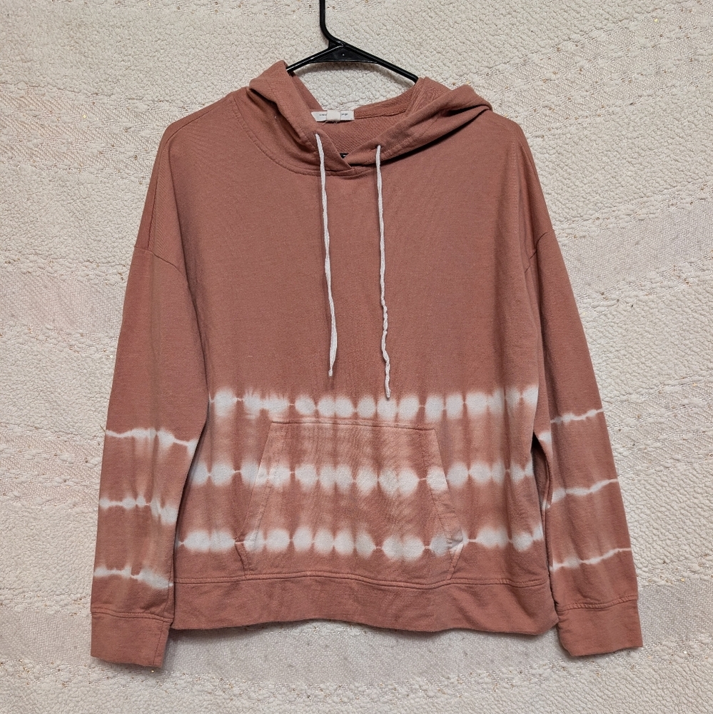 BeachLunchLounge Women's Tate Top Hoodie Sweater Desert Rose White Size Medium